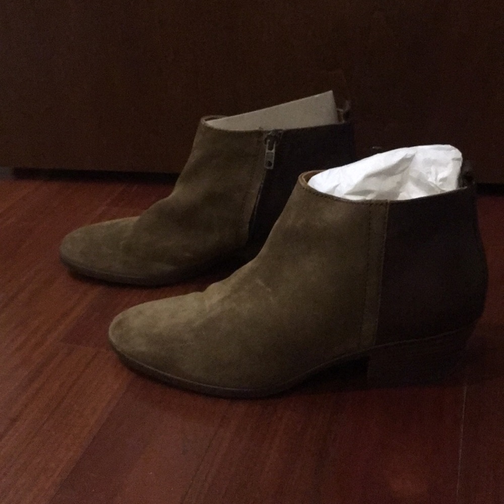 Madewell Suede Leather Ankle Boots